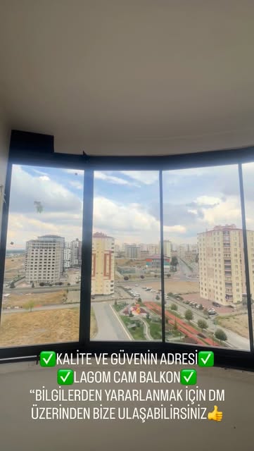 LAGOM tamamlanmış cam balkon uygulaması